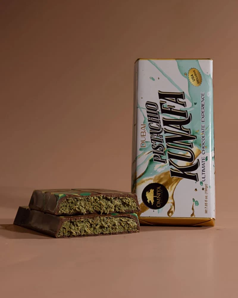 Pistachio Kunafa Dubai Chocolate Bar