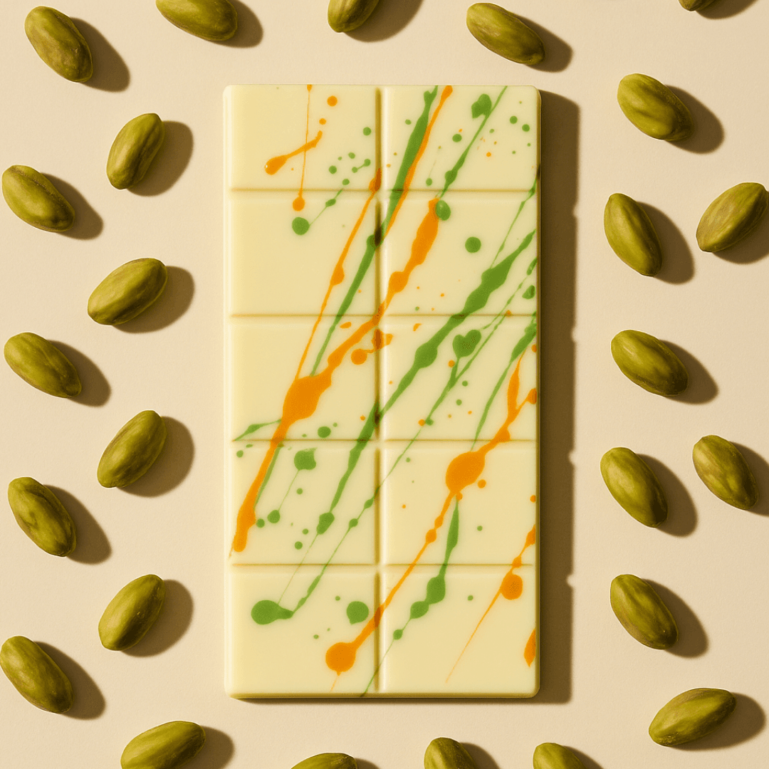 Pistachio Kunafa White Chocolate Bar